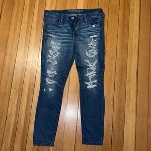 American Eagle ripped jeans